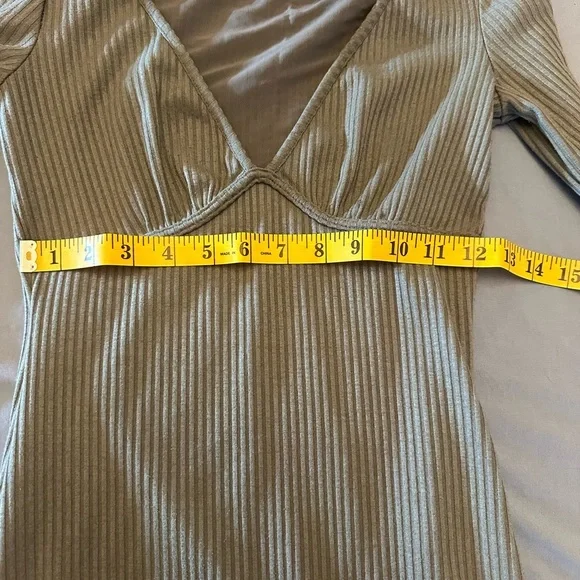 Princess Polly Sage Long Sleeve Dress - Picture 5 of 7